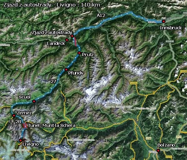 Najlepsza trasa do Livigno - uniknij korków i trudnych dróg