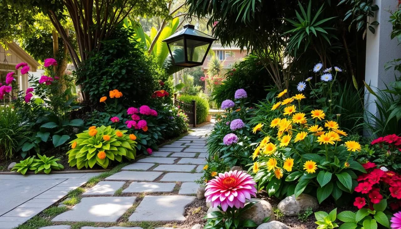 Co posadzić wzdłuż chodnika, aby stworzyć piękny ogród bez trosk?