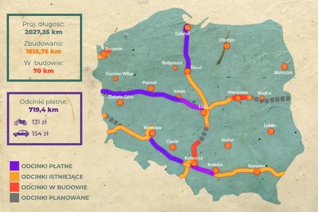 Czy trzeba płacić za autostradę A4? Sprawdź, gdzie są opłaty